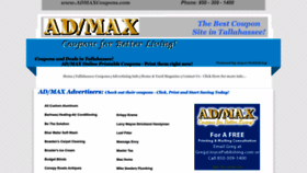 What Admaxcoupons.com website looked like in 2023 (1 year ago)