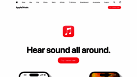 What Applemusic.apple website looked like in 2023 (1 year ago)