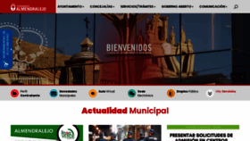 What Almendralejo.es website looked like in 2023 (1 year ago)