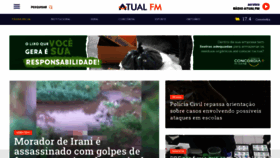 What Atualfm.com.br website looked like in 2023 (1 year ago)