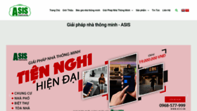 What Asis.vn website looked like in 2023 (1 year ago)