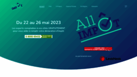 What Allo-impot.fr website looked like in 2023 (1 year ago)