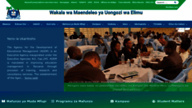 What Adem.ac.tz website looked like in 2023 (1 year ago)