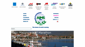 What Aimsworldrunning.org website looked like in 2023 (This year)