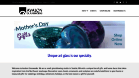 What Avalonglassworks.com website looked like in 2023 (1 year ago)