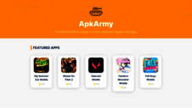 What Apkarmy.com website looked like in 2023 (This year)