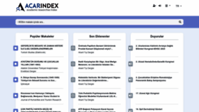 What Acarindex.com website looked like in 2023 (1 year ago)