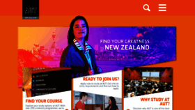 What Aut.ac.nz website looked like in 2023 (1 year ago)