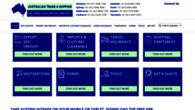 What Australiatrade.com.au website looked like in 2023 (This year)