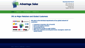 What Advantagesales.com.au website looked like in 2023 (This year)