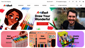 What Artbeek.com website looked like in 2023 (1 year ago)