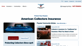 What Americancollectorsins.com website looked like in 2023 (This year)
