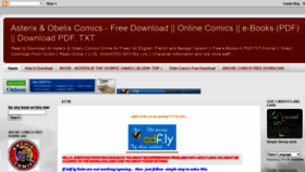 What Asterixcomicsfreedownload.blogspot.in website looked like in 2023 (This year)