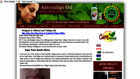 What Antivitiligooil.com website looked like in 2023 (This year)