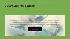 What Astrologybylauren.com website looked like in 2023 (This year)