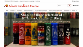What Atlanta-candles.com website looked like in 2023 (This year)