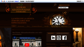 What Aldeasabandonadas.com website looked like in 2023 (This year)