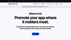 What Advertising.apple.com website looked like in 2023 (This year)