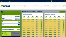 What Andbus.net website looked like in 2023 (2 years ago)