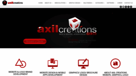 What Axilcreations.com website looked like in 2023 (This year)