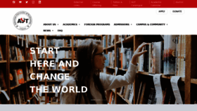 What Aut.edu website looked like in 2023 (This year)