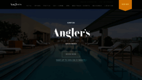 What Anglershotelmiami.com website looked like in 2023 (This year)