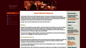 What Aurumscience.com website looked like in 2023 (2 years ago)