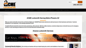 What Acmelocksmith.com website looked like in 2023 (2 years ago)