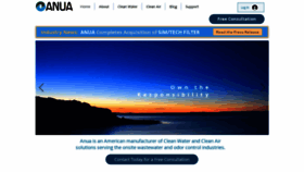 What Anuainternational.com website looked like in 2023 (This year)