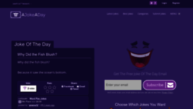 What Ajokeaday.com website looked like in 2023 (This year)