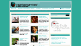 What Acelebrationofwomen.org website looked like in 2023 (This year)