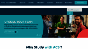 What Acs.edu.au website looked like in 2023 (This year)