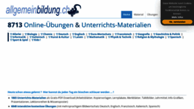 What Allgemeinbildung.ch website looked like in 2023 (This year)