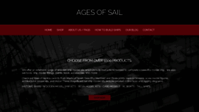What Agesofsail.com website looked like in 2023 (This year)