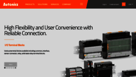 What Autonics.com website looked like in 2023 (This year)