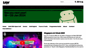 What Artweek.sg website looked like in 2023 (This year)