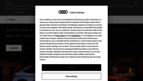 What Audi.in website looked like in 2023 (This year)