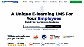 What Academyocean.com website looked like in 2023 (2 years ago)