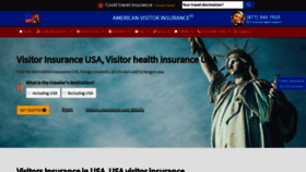 What Americanvisitorinsurance.com website looked like in 2023 (This year)