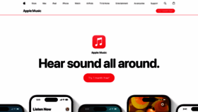 What Applemusic.apple website looked like in 2023 (This year)
