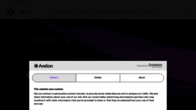What Arelion.com website looked like in 2023 (This year)