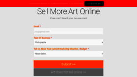 What Artstorefronts.com website looked like in 2023 (2 years ago)