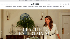 What Aerin.com website looked like in 2023 (This year)