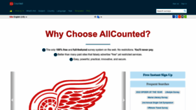 What Allcounted.com website looked like in 2023 (This year)
