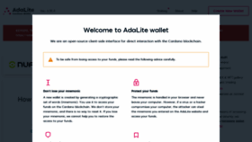 What Adalite.io website looked like in 2023 (This year)