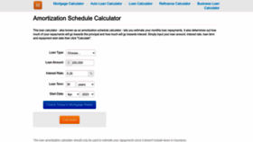 What Amortization-calc.com website looked like in 2023 (This year)