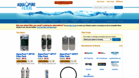 What Aquapurefilters.com website looked like in 2023 (This year)