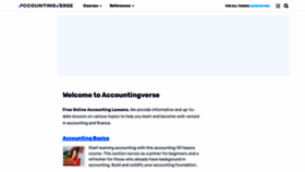 What Accountingverse.com website looked like in 2023 (This year)