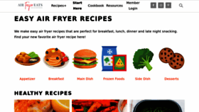 What Airfryereats.com website looked like in 2023 (This year)