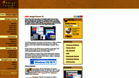 What Amigaforever.com website looked like in 2023 (This year)